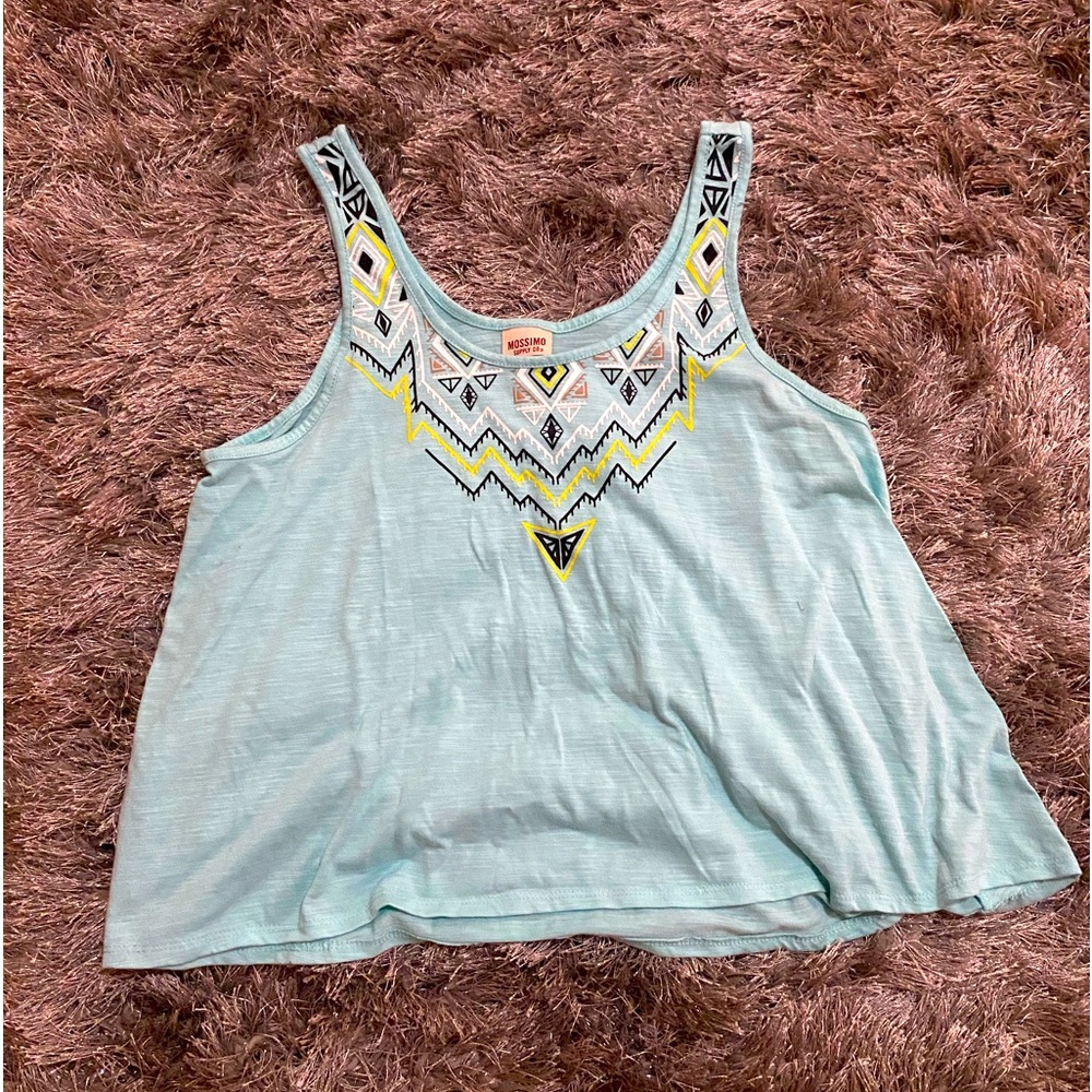 Super cute blue crop top